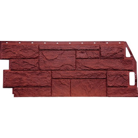Фасадные панели FineBer, коллекция КАМЕНЬ ПРИРОДНЫЙ, красно-коричневый