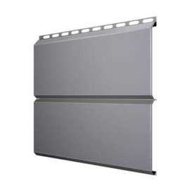 Металлический сайдинг Grand Line Экобрус серый 0,5 Satin