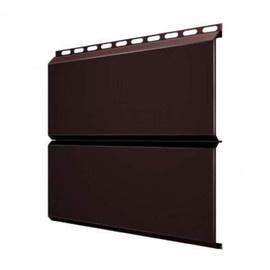 Металлический сайдинг Grand Line Экобрус темно-коричневый 0,45 Drap